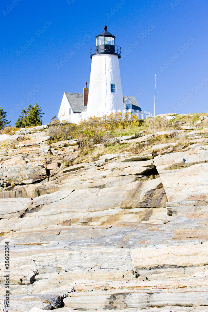 lighthouse Pemaquid Point Light, Maine, USA