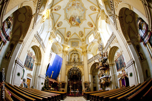 interior of pilgrimage church, Wambierzyce, Poland