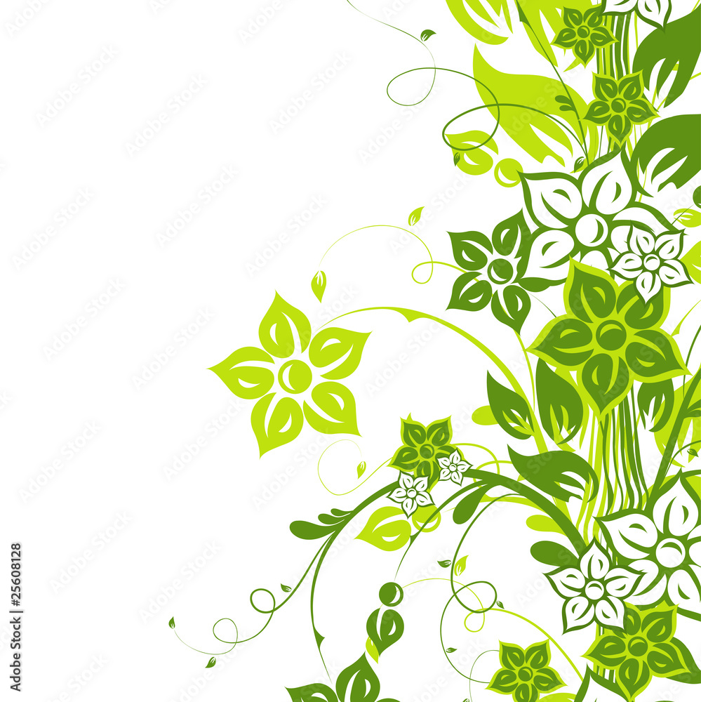 Floral abstract background, vector Floral abstract background, vector