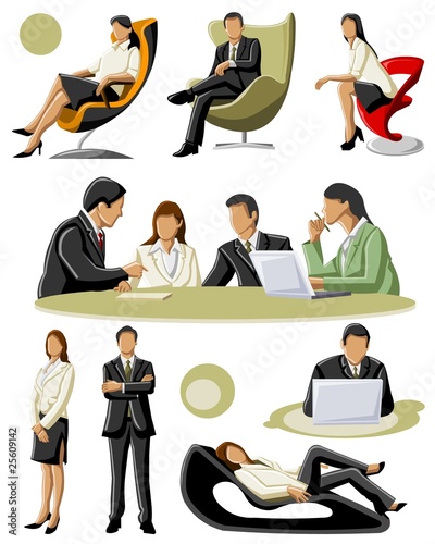 group of people working