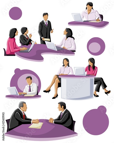group of people working