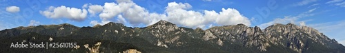 Bucegi mountains panoramic view