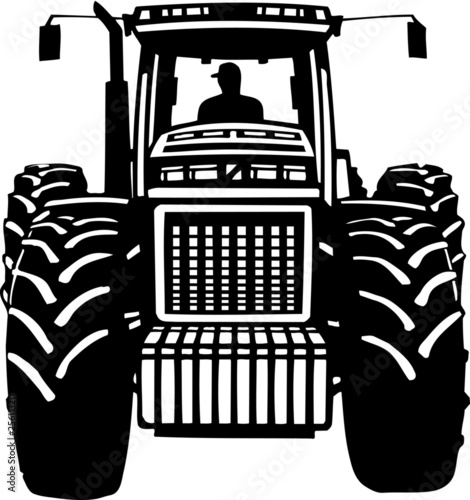 Tractor Vinyl Ready Vector Illustration