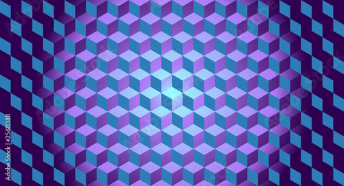 3D Cubes Illusion Background