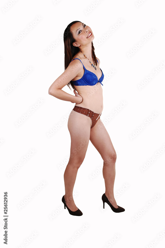 Chinese girl in underwear. Stock Photo | Adobe Stock