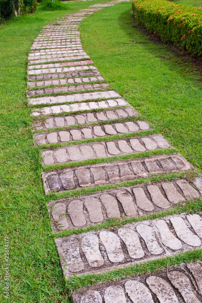 garden stone path with grass garden stone path with grass