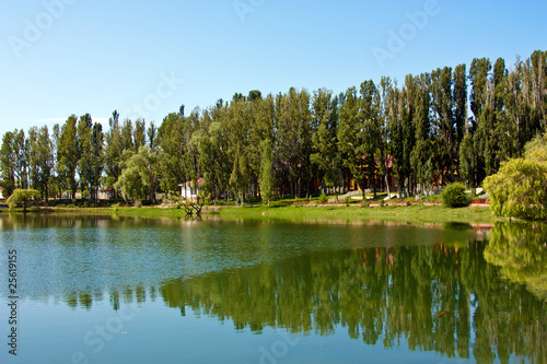 House on the edge of the lake