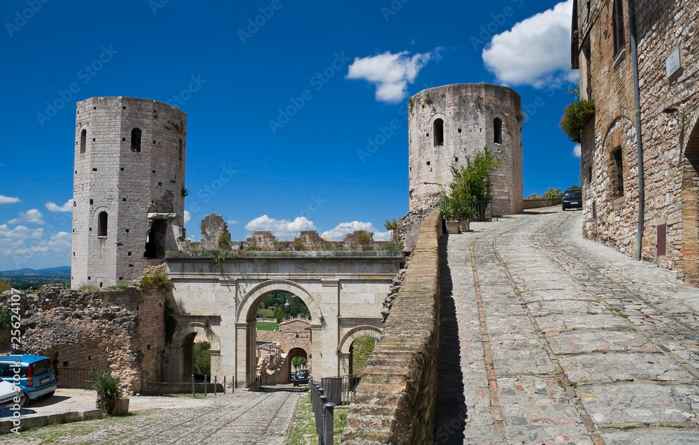 Obraz premium Towers of Properzio. Spello. Umbria.