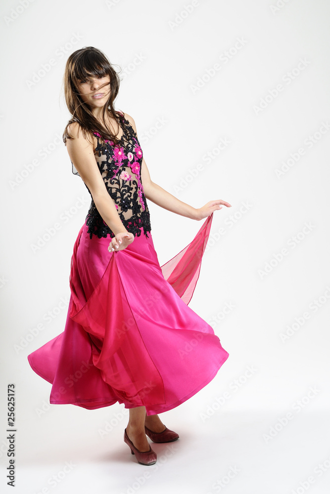 elegant girl dancing