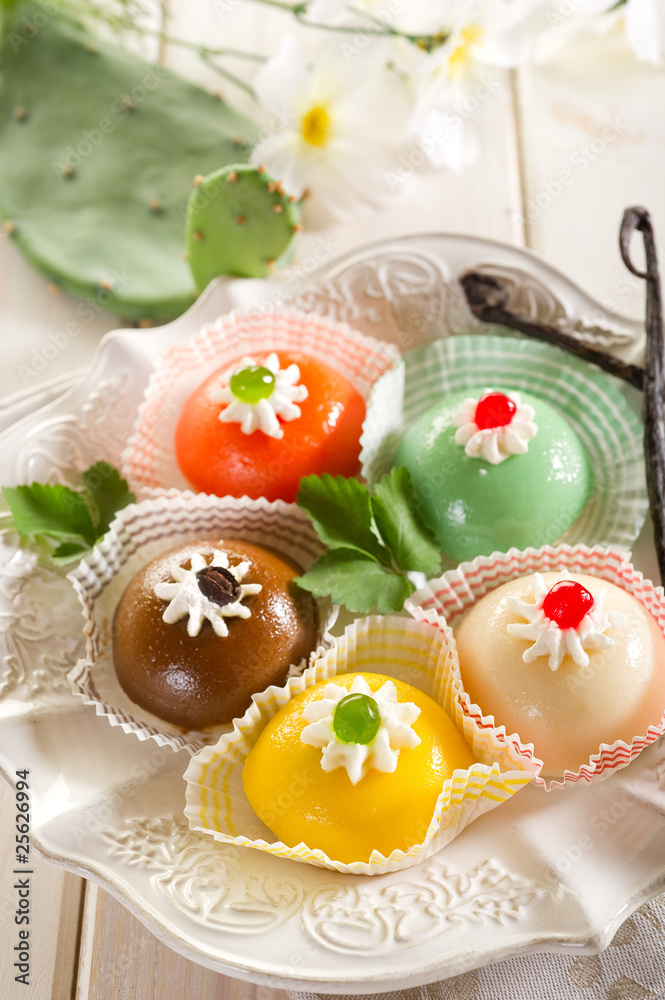 variety of cassate sicily dessert variety of cassate sicily dessert
