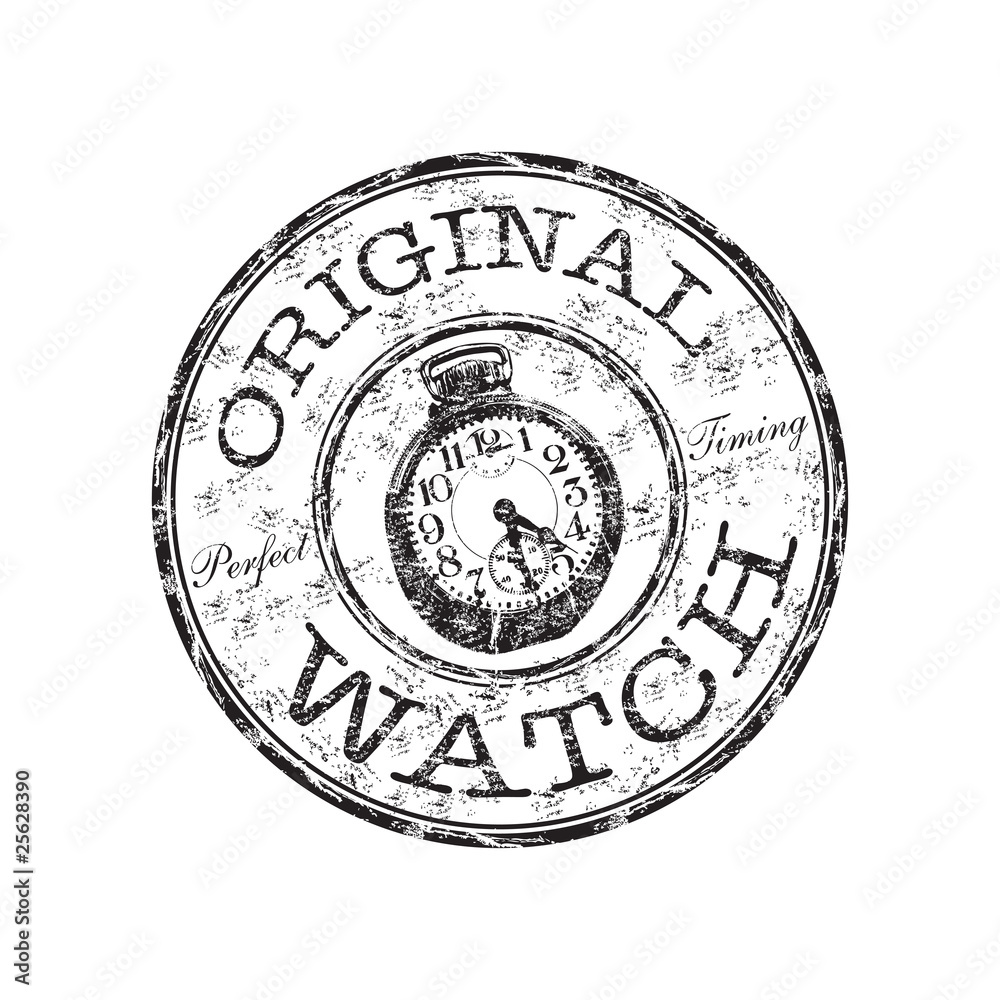 Original watch rubber stamp