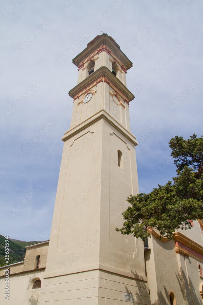 clocher eglise de sisco (village corse)