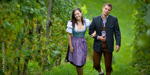 Durch den Weingarten spazieren