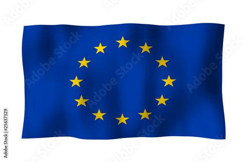 Flagge EU (mit Freistellungspfad / clipping path)