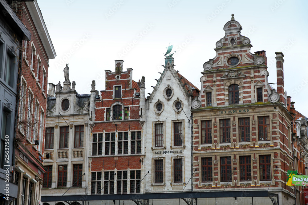 Grote markt Main square  Louvain  Flanders Belgium