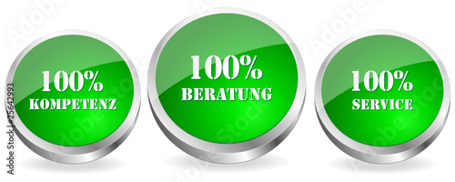 Beratung, Kompetenz, Service Button