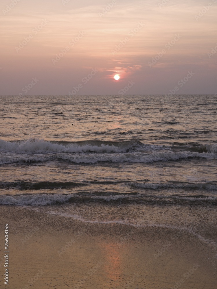 Sunset, Arabian Sea, Kerala, India