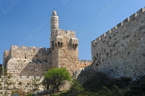 Ancient citadel and Tower of David in Jerusalem