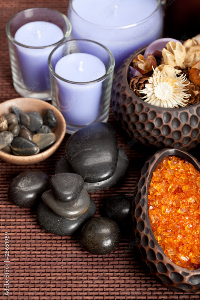 Spa stones and bath salt Spa stones and bath salt
