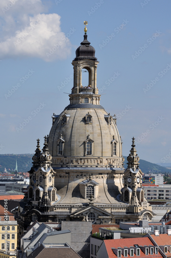 Fototapeta premium dresda, cupola della frauenkirche