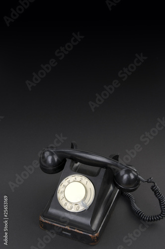 Old black phone