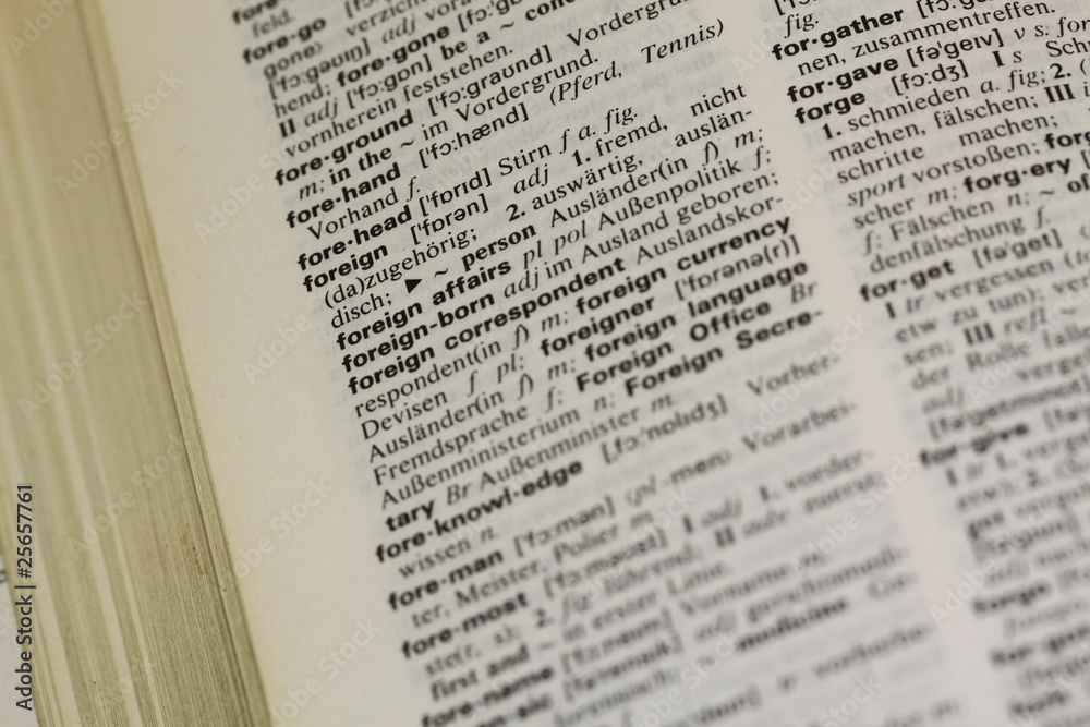 Obraz premium Wörterbuch