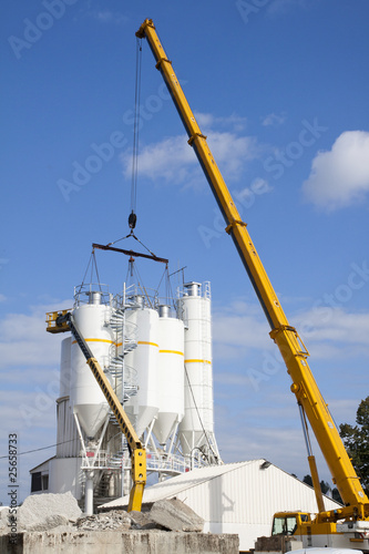 Mise en place de silos photo