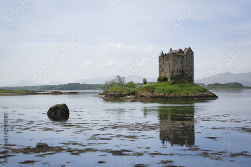 castle stalker loch linnhe scotland photo