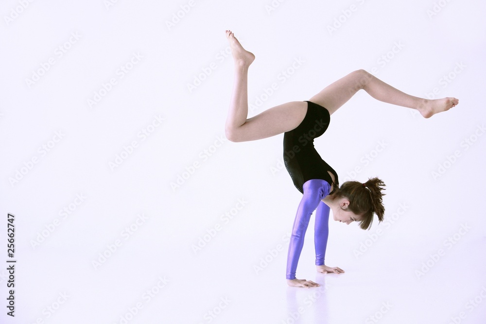 Girl Doing Gymnastics