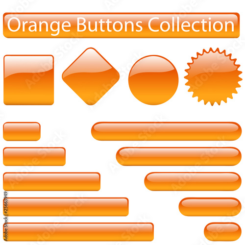 Orange Buttons Collection photo