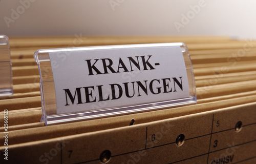 Plakat Krankmeldungen