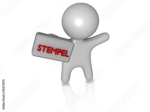 Stempel 3d Männchen