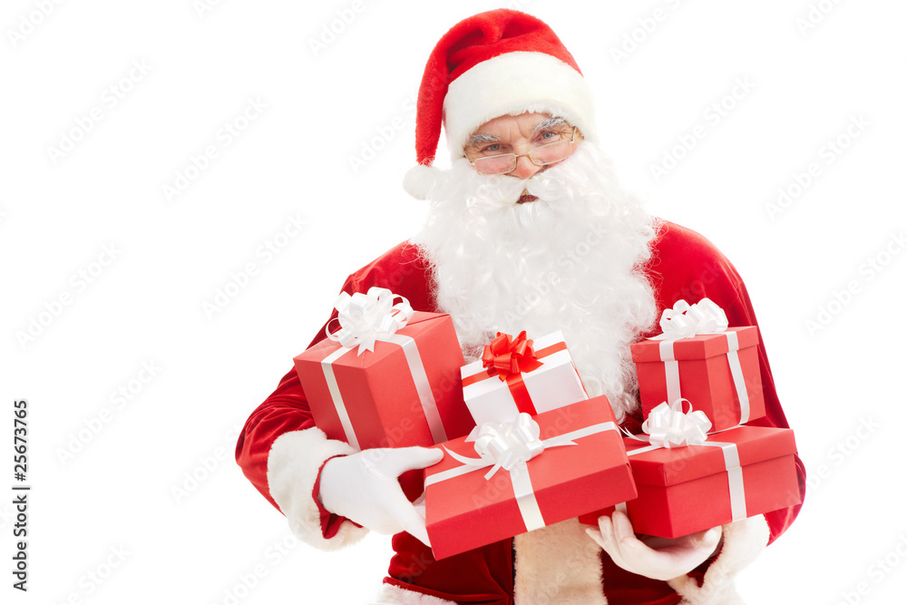 Santa with gifts