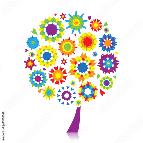 Floral tree beautiful for your design