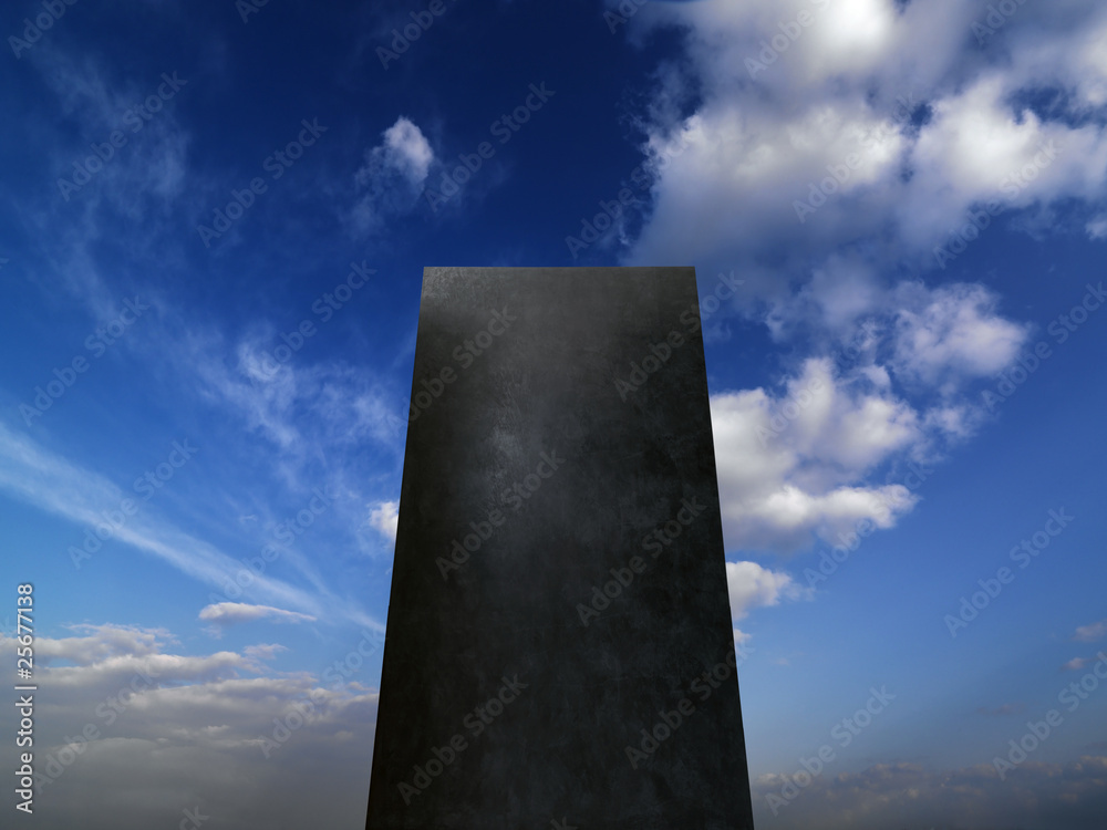 Fototapeta premium monolito tra le nuvole