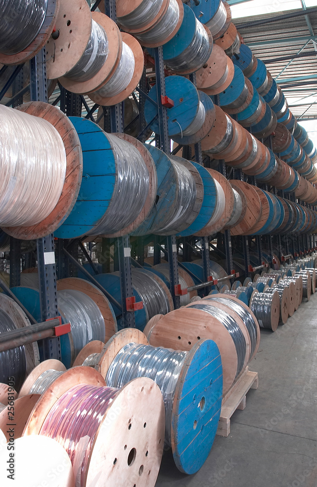 Fototapeta premium Almacen cables