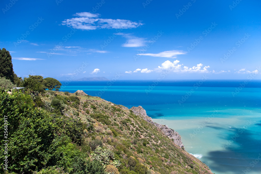 Rocky coast, Tindari, Sicily