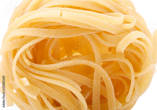 Tagliatele. Close-up. photo