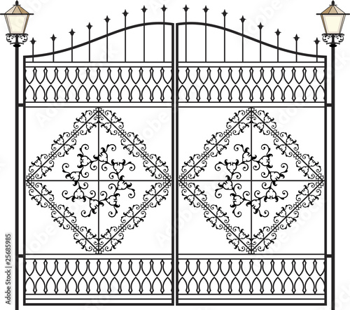 wrought iron gate