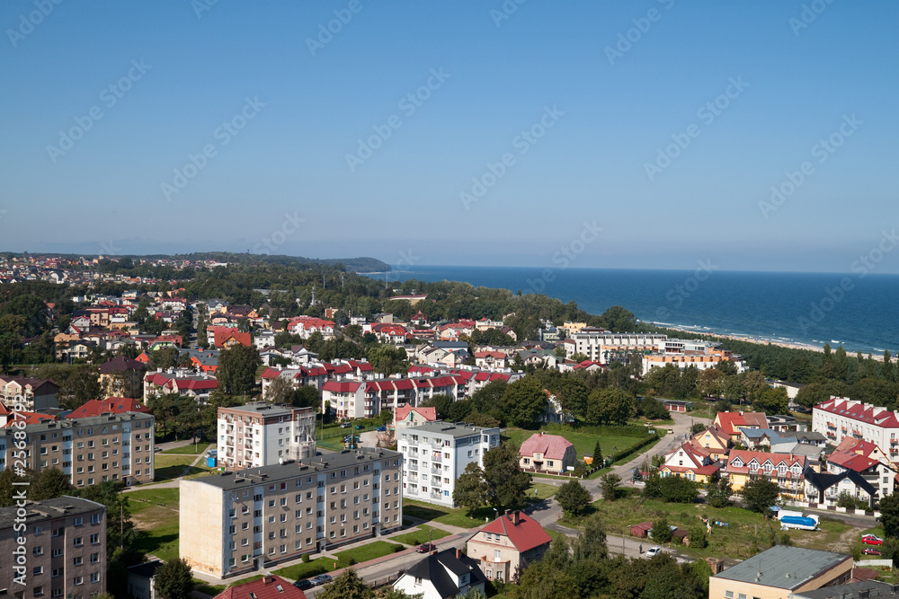 Wladyslawowo city aerial view