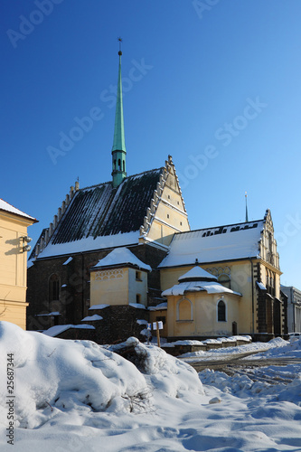 Czech Republic - church st.Bartolomeje in city Pardubice