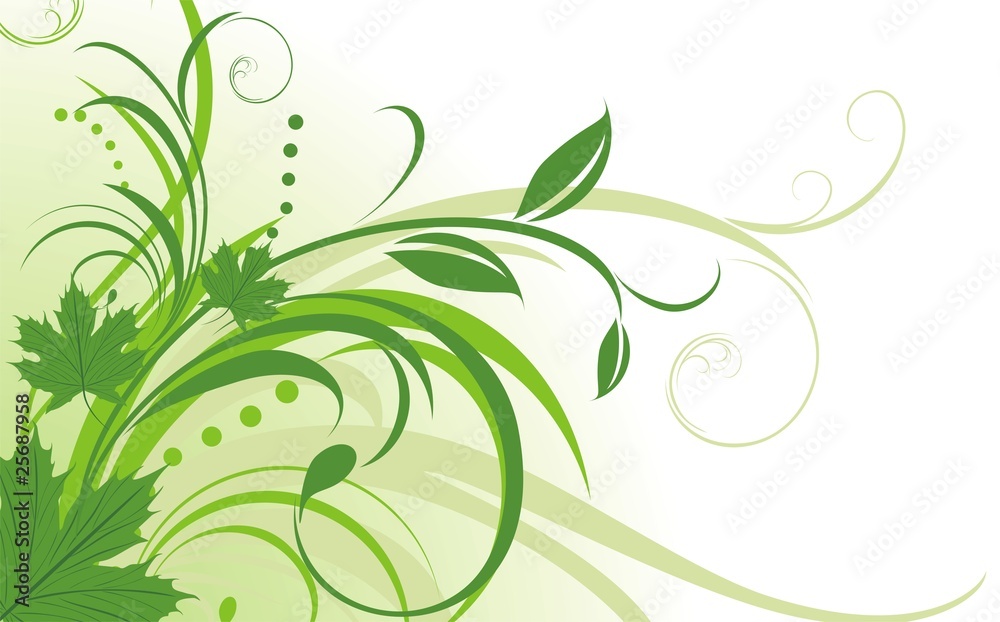 Floral abstract background with maple leaves. Vector Floral abstract background with maple leaves. Vector