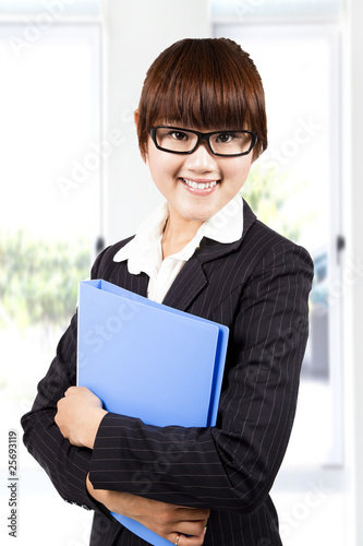 young smiling business woman