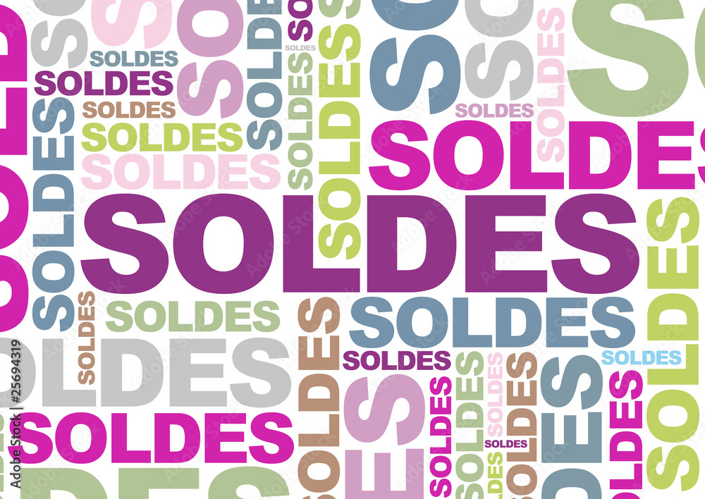 Soldes - Mots en couleurs