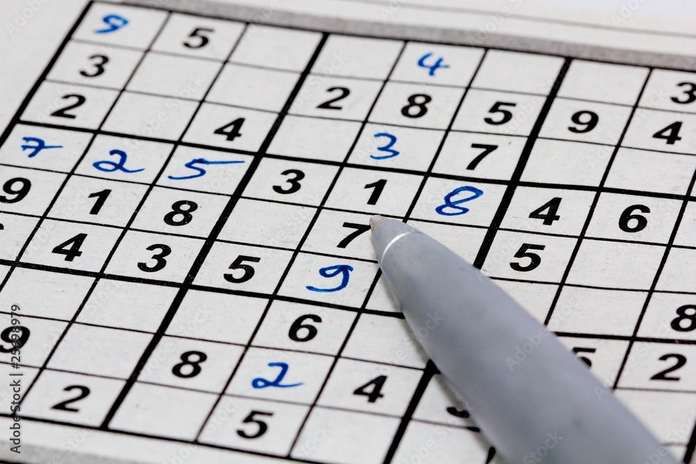 Sudoku with pen Sudoku with pen