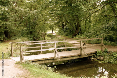quaint wooden bridge