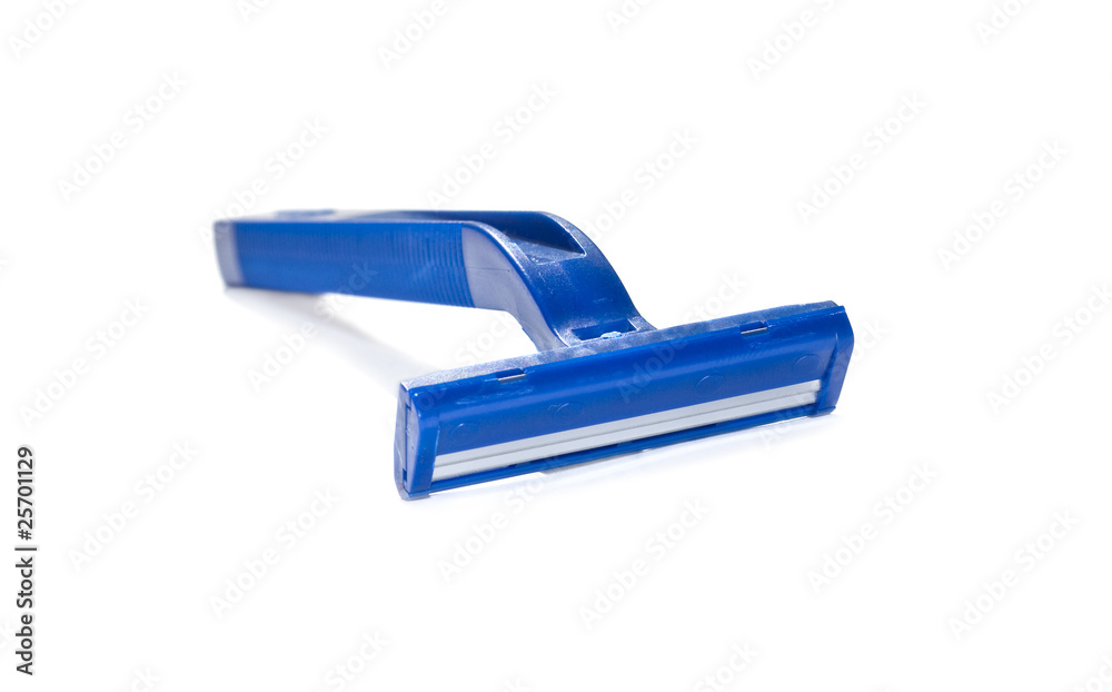 Disposable razor isolated over white Disposable razor isolated over white