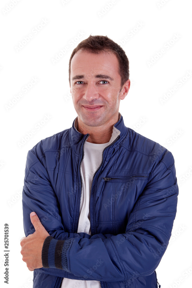 Portrait of a handsome middle-age man Portrait of a handsome middle-age man