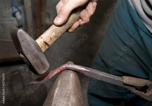 hand of the smith by the work