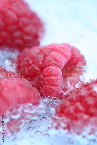 kühle Himbeeren
